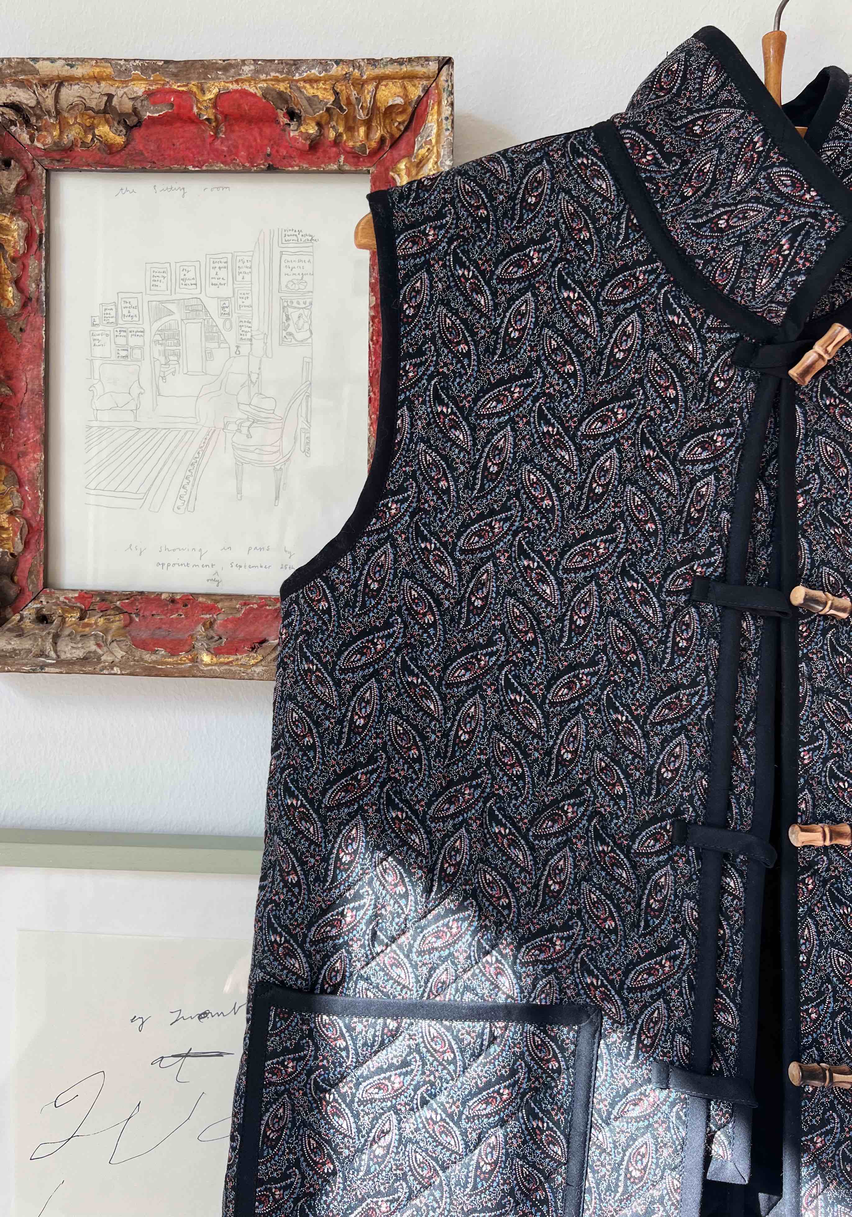 Rosy Paisley - tile 1