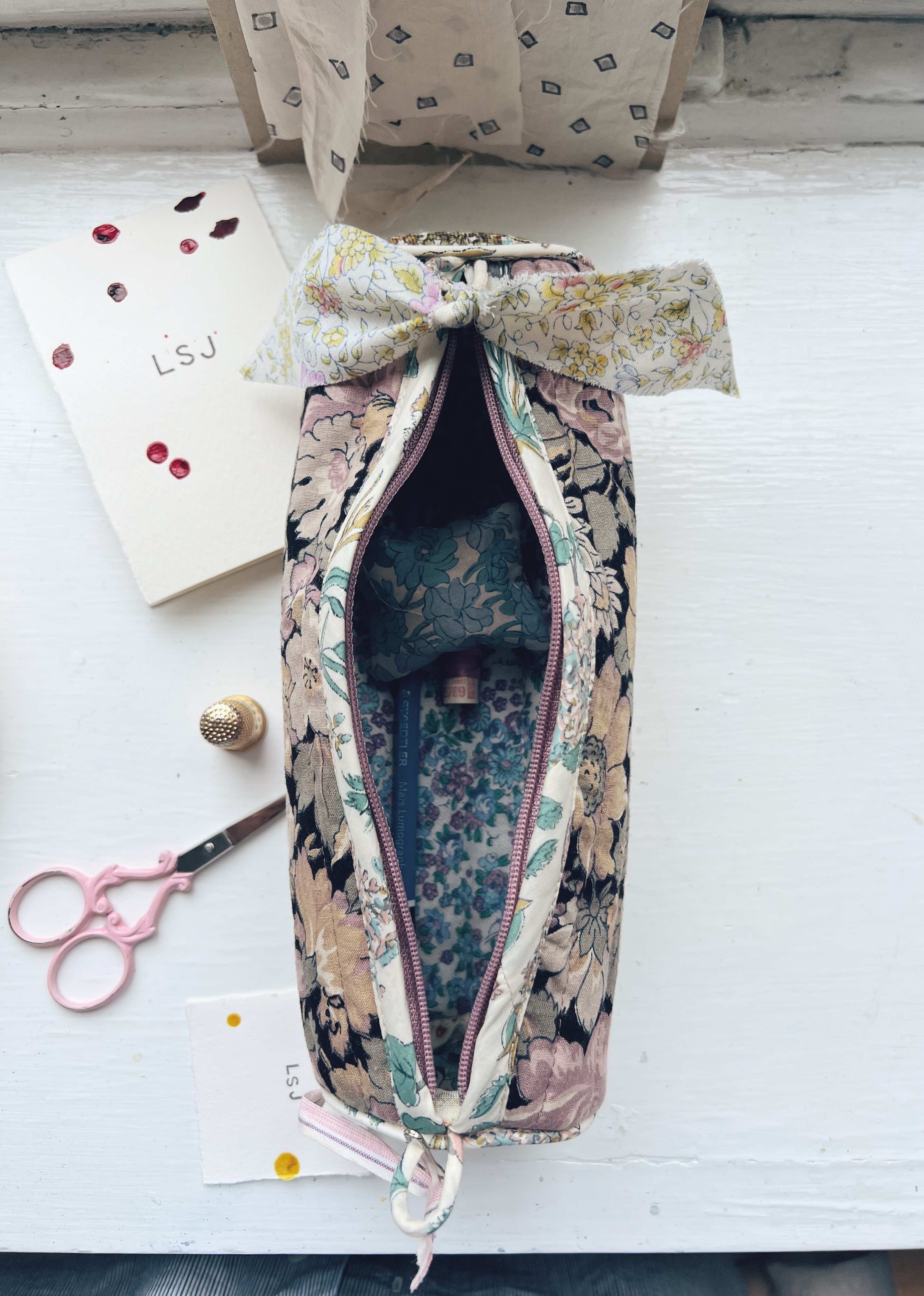 Patchwork Pencil Case - Vintage Liberty Dora