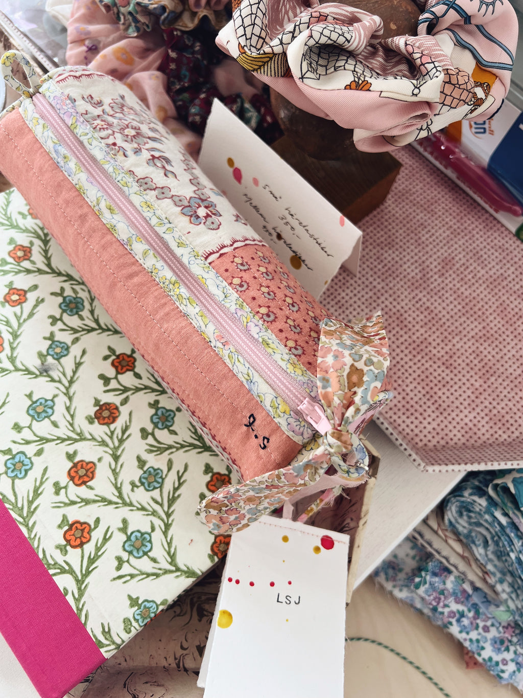 Patchwork Pencil Case - Provencal