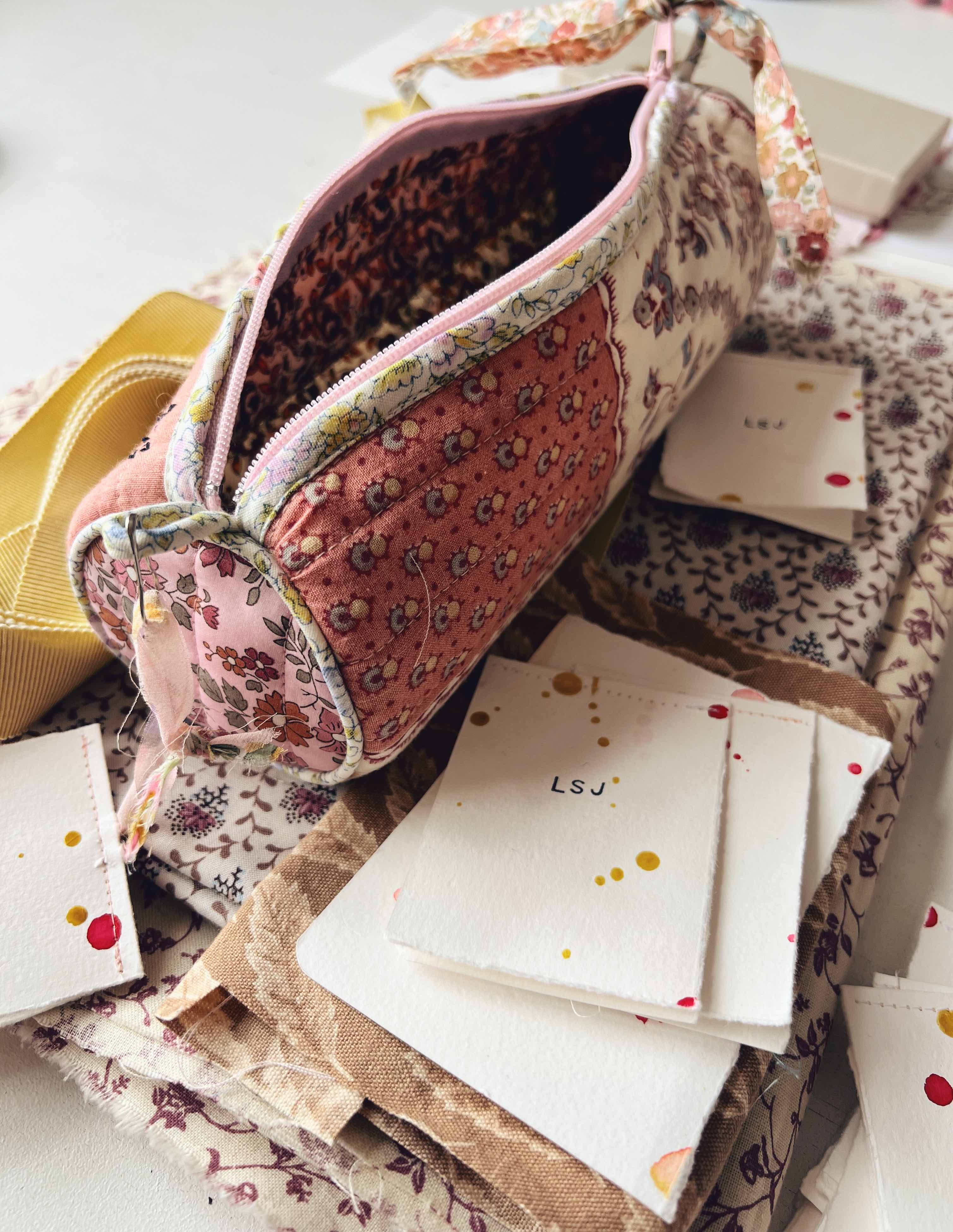 Patchwork Pencil Case - Vintage 70s Provencal