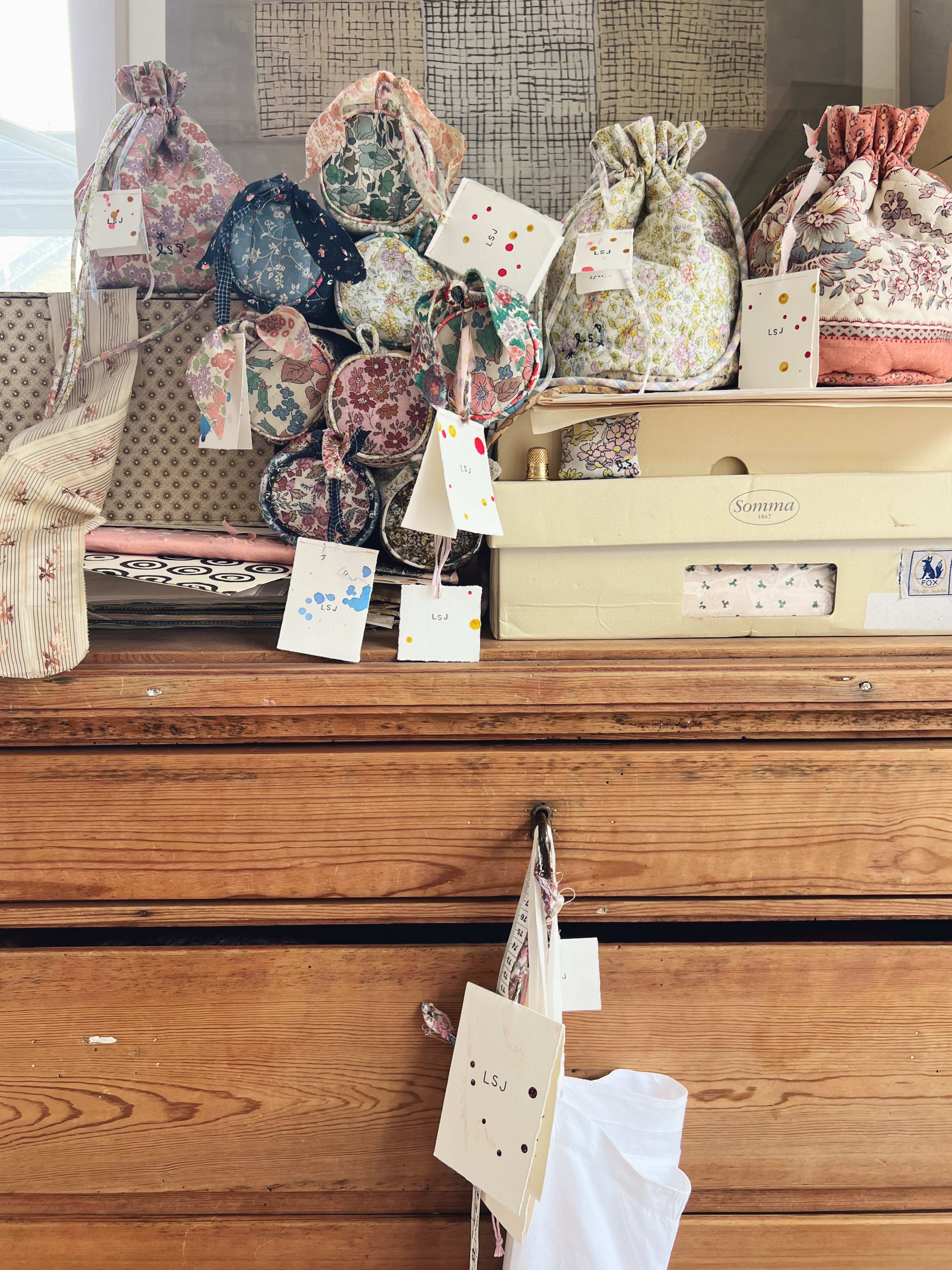 Patchwork Pencil Case - Vintage Liberty Bernadette