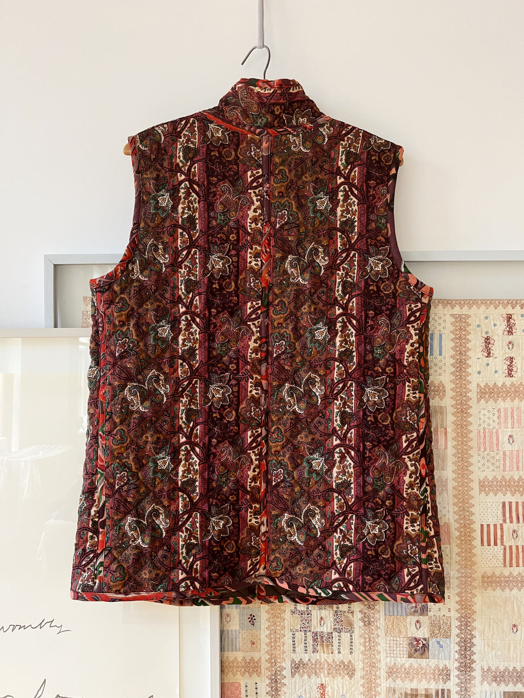Quilted Waistcoat - Vintage Paisley tile 1