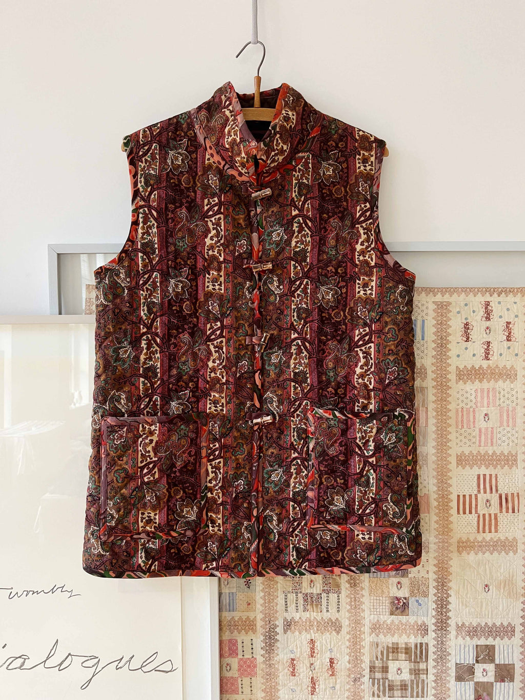 Quilted Waistcoat - Vintage Paisley tile 2