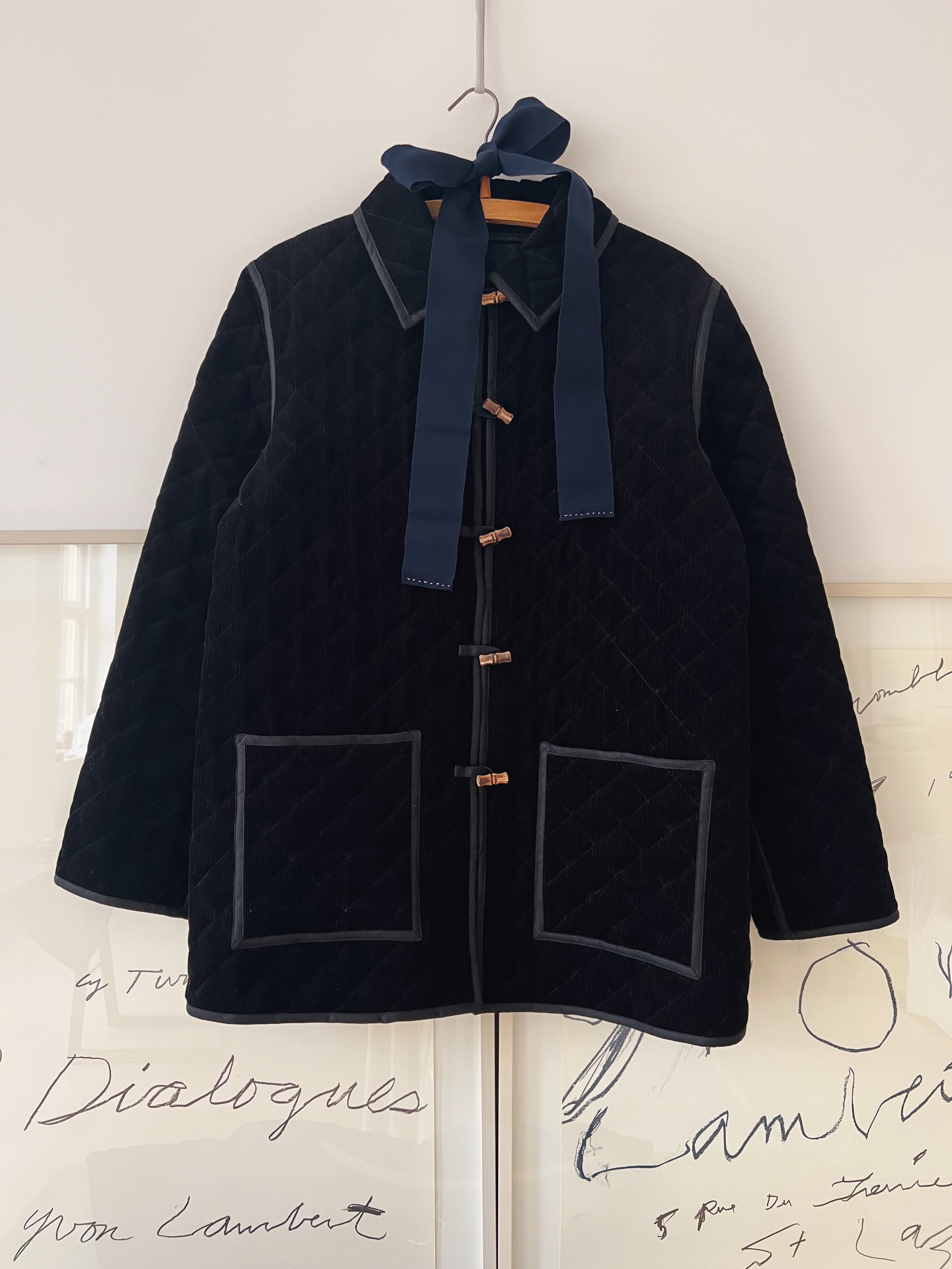LSJ Quilt Jacket - Nero Corduroy