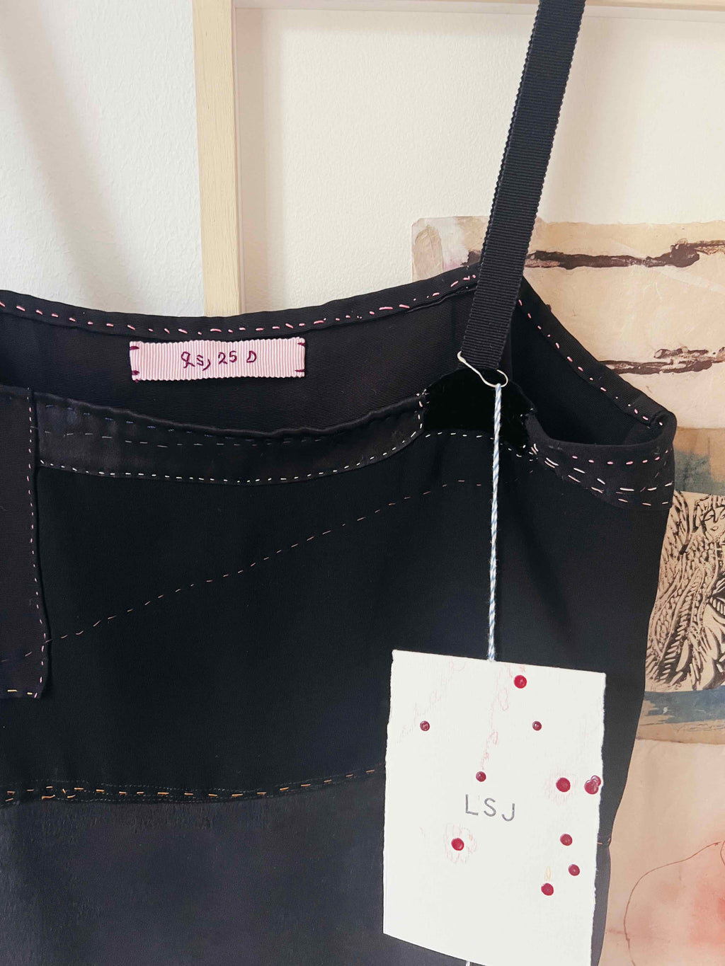 Silk Scrapwork Camisole - Nero