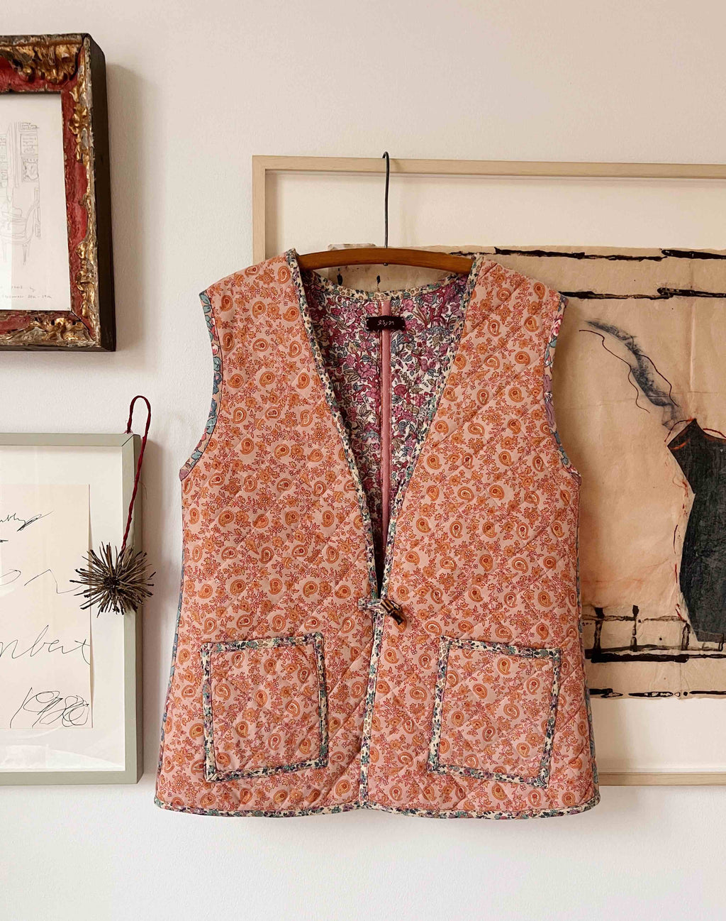 Petite Quilted Waistcoat - Vintage Provencal