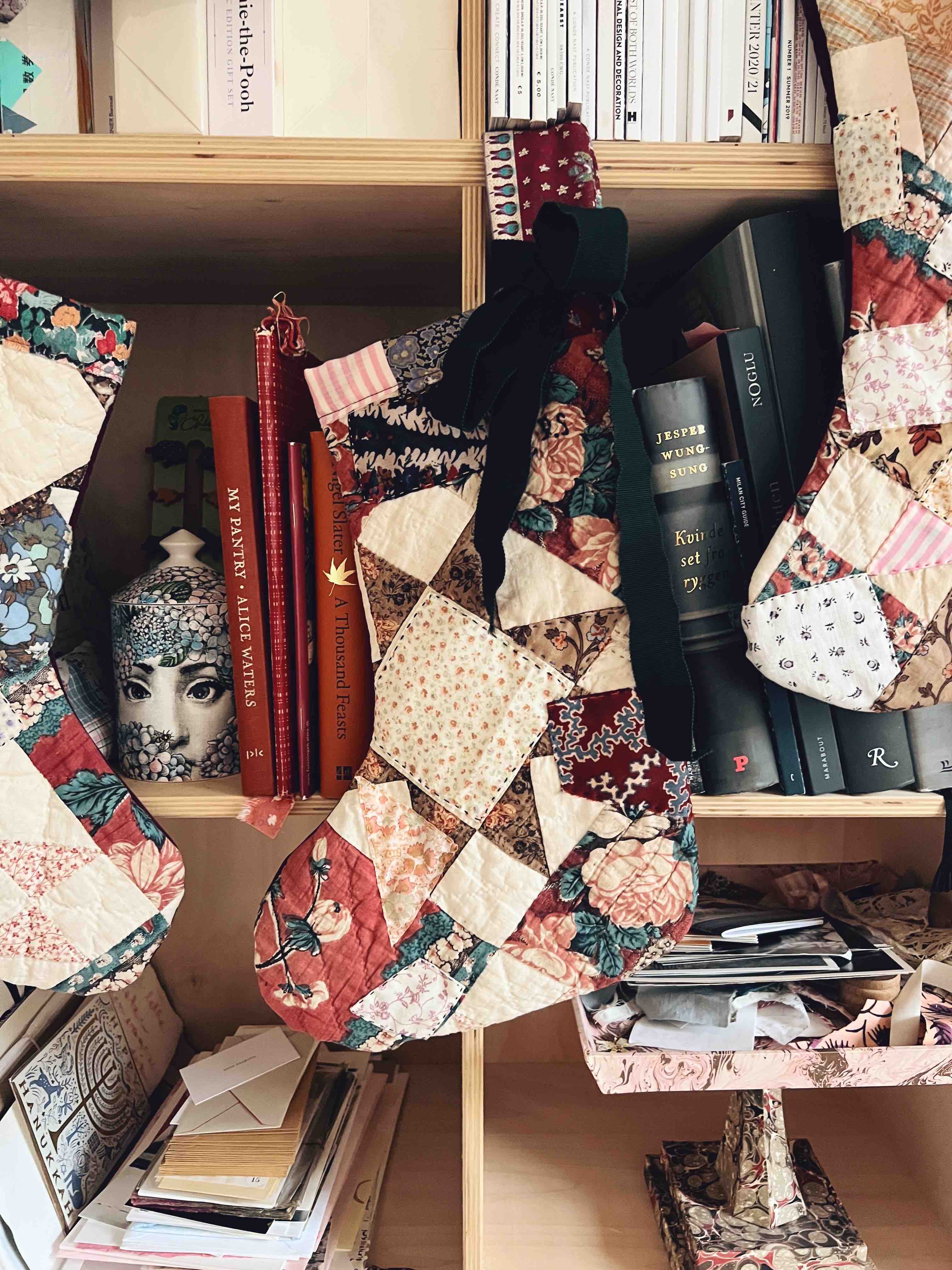 Small Antique Patchwork Stocking - 3