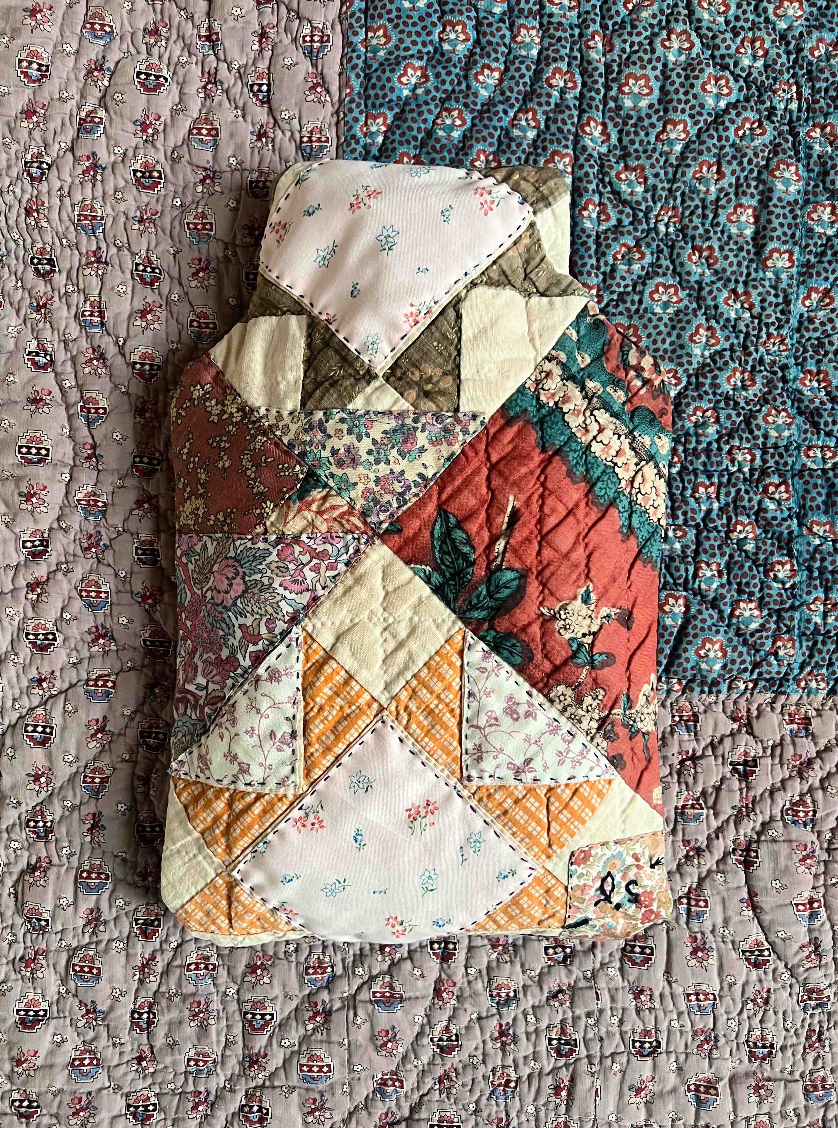 Hot Water Bottle - Antique Patchwork 6